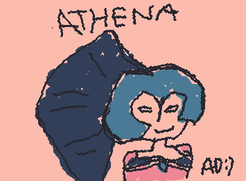 ATHENA! 
Took inspo from gigi's drawing and added a few details myself :)