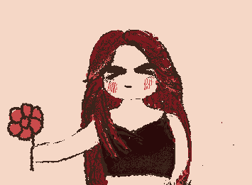 she wanted to give you a flower ;)