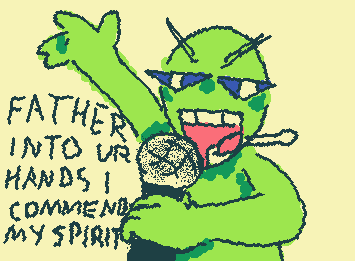 i love drawing this bastard alien slippey in da friday but he soad