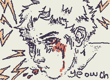 the boxer? im gonna redraw to show their gloves