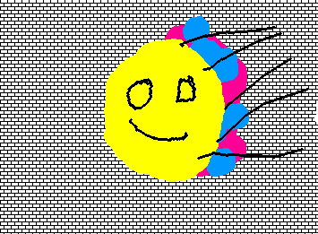 Spray paint happy face