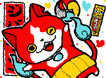 By request!Jibanyan from yo-kai watch
Drawing the chocolate bar was the hardest part…
