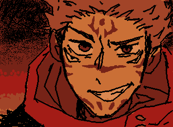 Uhhhhh so I just witnessed the battle between sukuna and mahoraga… (redraw of one of my favorite frames euehheuhgeueugh)
