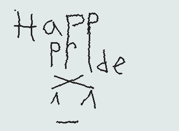 happy pride month my fellow lgbtq community membs x:3