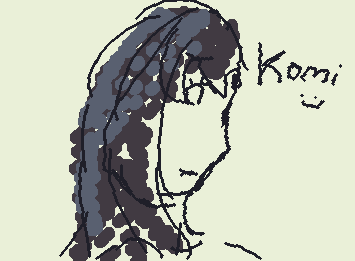 Komi from Komi can’t communicate i rushed with this drawing!