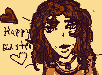 Happy Easter!idk I’m late I’ve been busy! Also I’m sorry if it’s bad I have these long fake nails on rn and I finger draw and I can barely see my screen😭🙏