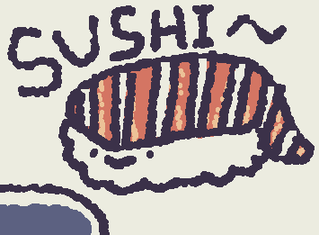 a salmon nigiri and soy sauce