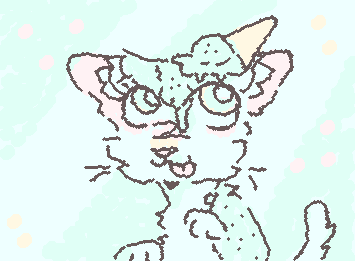 mint choco chip kitty :'0