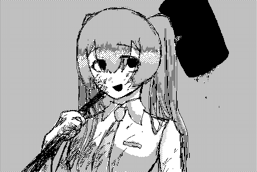 @Totetote さんへ。ハンマー持ちのサイコパスミクちゃんです。
 遅くなってしまって申し訳ありません。
 大きい武器とキャラクターの両立って難しいですね..もっと練習します。