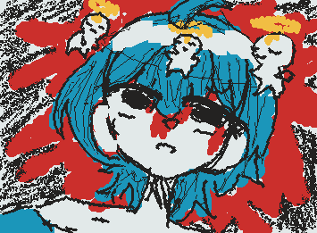GAME OVER☻
最近グロ&ホラーなイラスト多くてごめんねえええ!