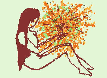 Is she holding light?