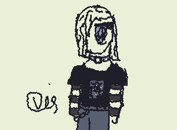 Searched up outfits and hairstyles to draw for art block.