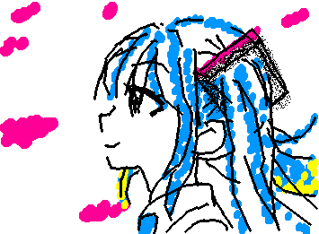 初音ミクの横顔