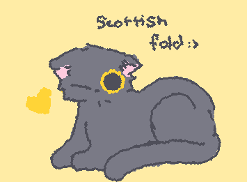 day one of doodling random cat breeds!! I spun a wheel for this one, but if u want to request one, pls comment which breed u want me to draw!!!!:0
