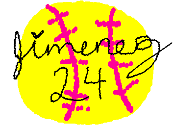 I play softball so i put my last name and my number