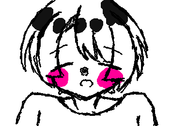 『　鬼ごっこして疲れたぁ…　』

" I'm so tired from playing tag... "