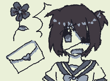 eh?! i didnt put that letter in yor locker idiot! (¬`ε ´¬)