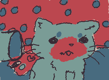 I just got finished showering for school the other day, my dad talkin' about "Don't open the garage door. The cat is there. She got into the seafood boil.." (