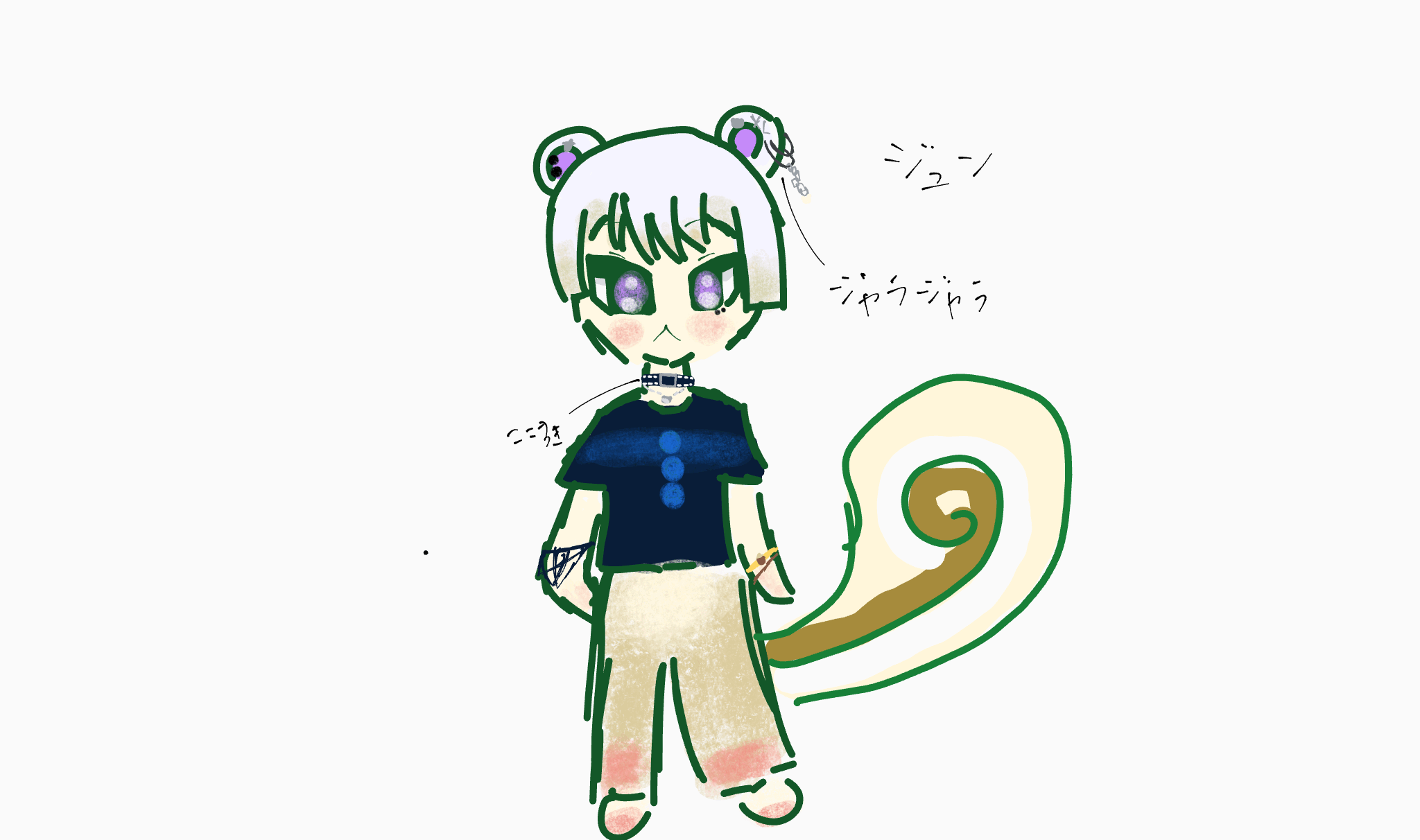 暇だし過去に書いたジュンの擬人化でも乗せとくか(?)