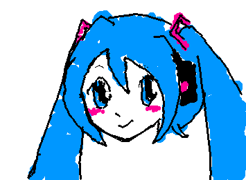 ::wp-frog-nyan-cat:: Miku | I know her hair isn't blue. I'm still figuring out how this app works :<