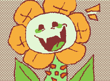 Flowey. I hate Flowey. But I drew him anyway say hi