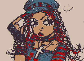 3rd black gyaru with natural/black styled hair :)
Also wanna support a small artist? Follow Sheepish_Sheep222 on Instagram!! :D