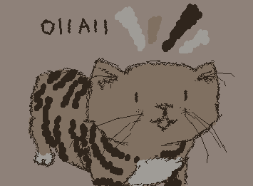 I drew inspiration from the OIIAII cat meme, it's face is silly cute I like it :3 [And I got lazy with this one]