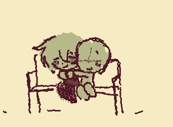 cats in the cold is such a good song it makes me feel like im getting a warm hug and also remembers me of a radiant smile (first time drawing this typa thing)