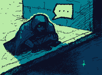 Garrett peekin at the canal... he saw sumthiiin 👀

Based on a friend's fic :D 🤎