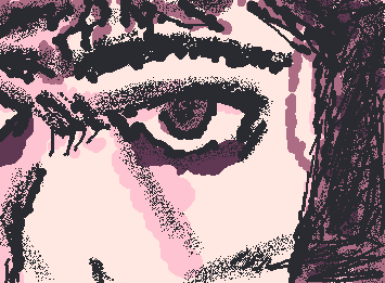 i drew one eye and naturally, it turned into a whole face :D