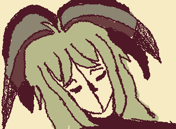 someone told me i should draw harlequin which i tried but it looked awfull so idk if i will draw him but i drew my “own” person in tfc