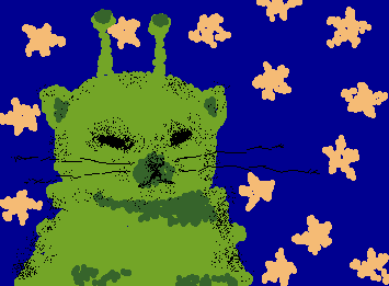 alien cat hehe