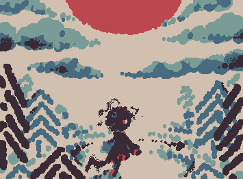 the red sun