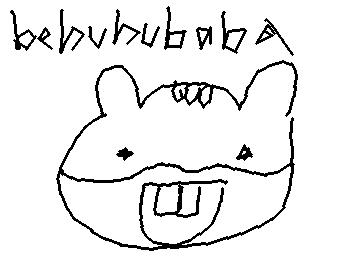 Ateez hongjoong squirrel doodle ( sorry it's not good)