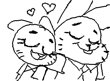 nicole and richard watterson snuggling :D