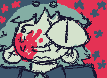 ive been experimenting with my artstyle and made a new oc :3 they need a name but idk yet.