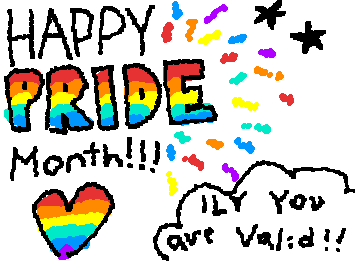 HAPPY PRIDE MONTH!! did you know that It is currently illegal to be gay in at least 64 to 65 countries worldwide and people are still jerks where it is legal??