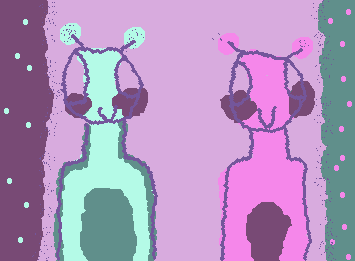 2nd arttt. yes it's aliens again. its an alien duo!