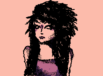 an emo girl I saw on Pinterest I wanted to draw
