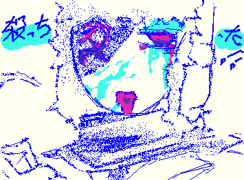 マーカー以外のペンって大きさ替えられるのか、、、？？とか思いながら書いてます。さっきの卍のついにしようかなとか思ってた。むりだった