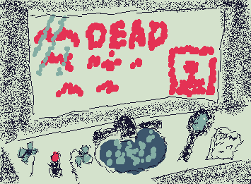 your lipstick, on the mirror, are the lyrics, to my obituary