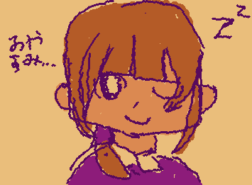 今日もオリジナルキャラ書いてみました‼️ もう夜なんで、寝ますね❗