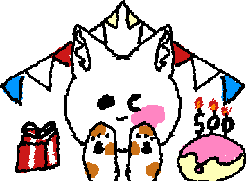 @inari 500フォロワーおめでと〜〜(ヘタでごめーーーーーーーーーーーーーーーーーーーーーん)