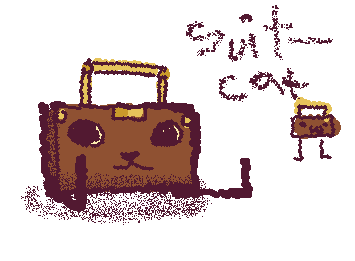 @Jai-traces 's oc Suitcat for Eli-draws's circus AU, as requested by them ^^!! this was a nice break ngl