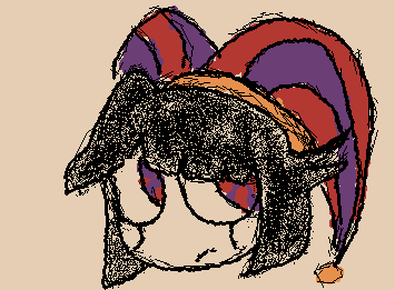 Pomni :>
I remember someone telling me to draw a clown when I didn't know what to, when I looked up tadc, I saw her.. did this w my finger so kinda messy :/
