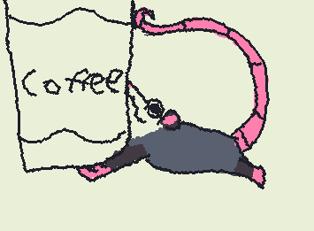 I LOVE coffe lol hot cold anything. I just got a new mug with a cute lil Opposum picture on it playing dead