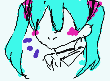 【みくちゃん】
はじめてかいたー
なにこれ、むずい
がんばってうまくなりたい