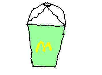 Its a Shamrock Shake and happy very early Saint Patrick's day.