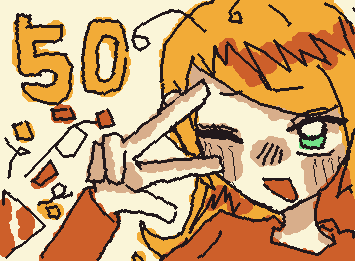 @ac3r 描けたよ~!50人フォロワーおめでとう!🥳でももう少しで60になる(笑)手むずかったからあんま見んなよ!