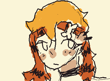 ITS SOOOO HARD TO DRAW ON HERE WITH MY PHONE 😭😭😭 anyways here's a attempt at drawing a oc of mine